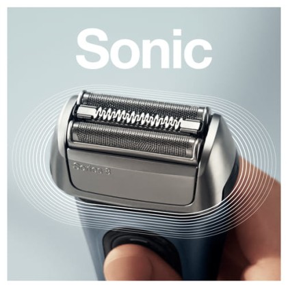 Rasoio Barba Braun 4210201371731 Serie 8 Sonic 8413S Grigio Fiordo