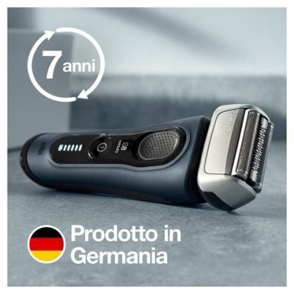 Rasoio Barba Braun 4210201371731 Serie 8 Sonic 8413S Grigio Fiordo