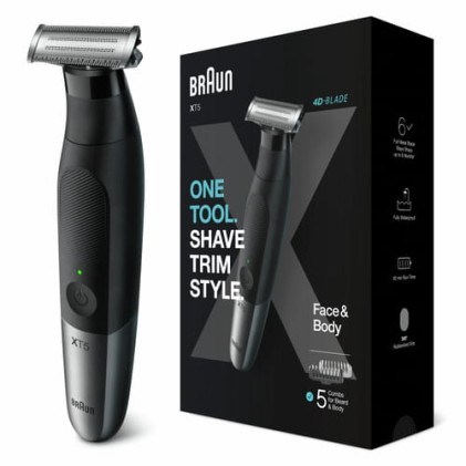 Rasoio Barba Braun 4210201400400 Serie X Xt5100 Nero E Argento