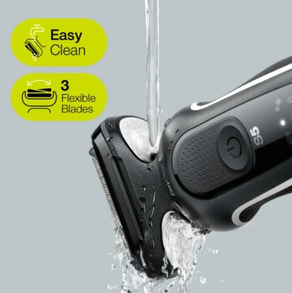 Rasoio Barba Braun 51-W1600S Serie 5 Easyclean White E Black