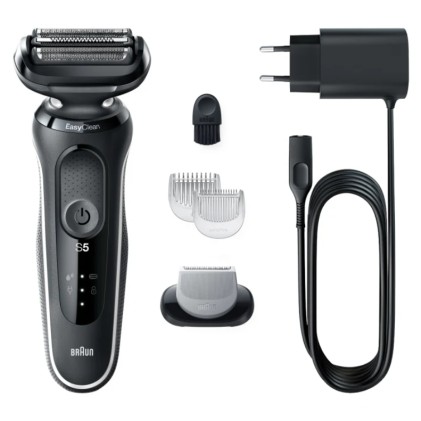Rasoio Barba Braun 51-W1600S Serie 5 Easyclean White E Black
