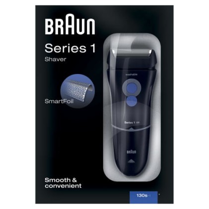 Rasoio Barba Braun 81282037 Serie 1 130S Blu Scuro