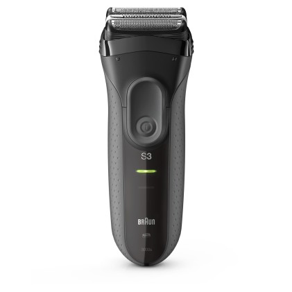 Rasoio Barba Braun 81607299 Serie 3 Proskin 3000S Grigio E Nero