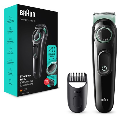 Regolabarba Braun Bt3323 Beardtrimmer 3 Black E Green