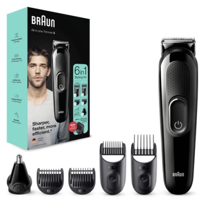 Regolabarba Braun Mgk3320 All In One Trimmer 3 6In1 Styling Kit Black