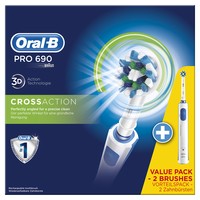 Spazzolino Elettrico BRAUN Oral-B PRO 690 (2 testine) [wh]