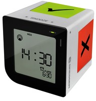 Sveglia Bresser FlipMe argento radiocontrollata