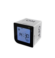 Sveglia Bresser FlipMe argento radiocontrollata