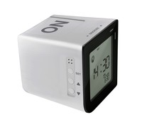 Sveglia Bresser FlipMe argento radiocontrollata