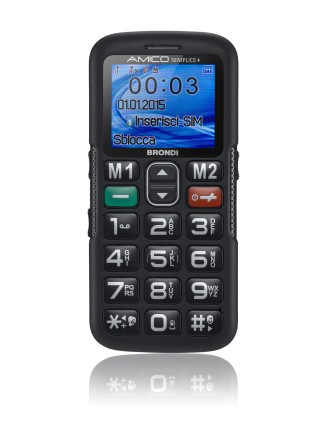 Cellulare Brondi Amico Semplice+ Ds Classico 1,8"/Tasti Grandi/Quadband