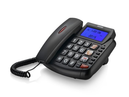 Telefono Fisso Brondi Bravo 90 Lcd Audio Boost/Vivavoce/Lista Chiamate