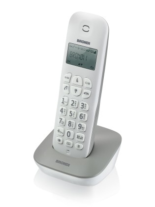 Telefono Cordless Brondi Gala Bianc Rubrica/Lista Chiamate/Blocco Tasti