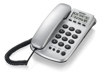 Brondi Telefono Office Silver Id Chiamate Vivavoce Display Colore Silver