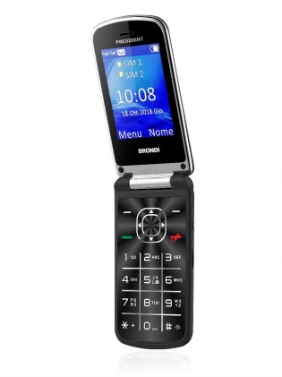Cellulare Brondi President Nero 3 Colori /Bluetooth/Flip Attivo