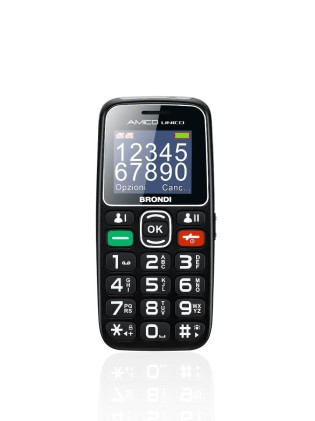 Brondi Cellulare Amico Unico Dual Sim 1,8 32M+32M Nero