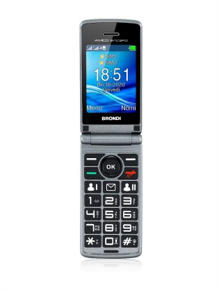 Cellulare Brondi Amico Sincero Nero 2,4Lcd A Colori/Micro Sd/Bluetooth