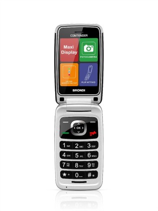 Brondi Contender 1.3Mp Flip Attivo 32M+32M Dual Sim Nero