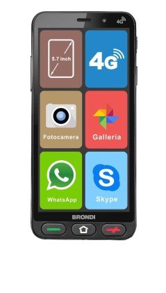 Brondi Amico Smartphone S 4G 1Gb Ram +8Gb Dual Sim Nero