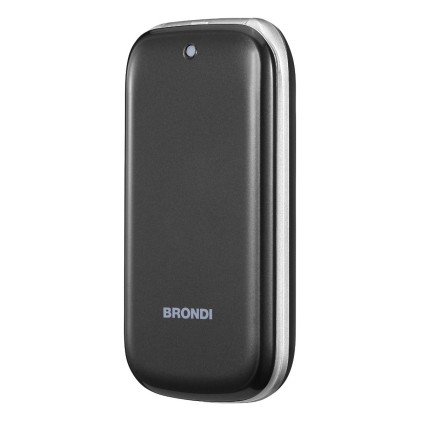 Brondi Cellulare Stone+ Clamshell Dual Sim 2,4" Gsm Quadri Band Nero
