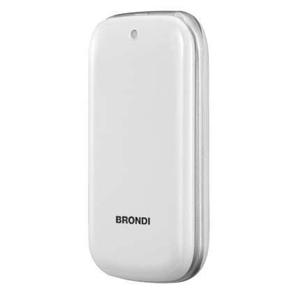 Brondi Cellulare Stone+ Clamshell Dual Sim 2,4&#34; Gsm Quadri Band Bianco