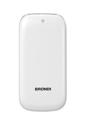 Brondi Cellulare Stone+ Clamshell Dual Sim 2,4&#34; Gsm Quadri Band Bianco