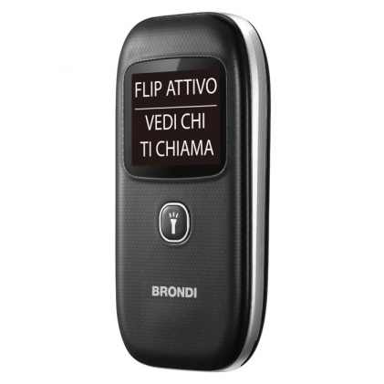 Cellulare Brondi Window+ Nero 1,77 A Colori/Flip Attivo/Ds