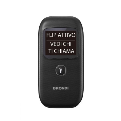 Cellulare Brondi Window+ Nero 1,77 A Colori/Flip Attivo/Ds