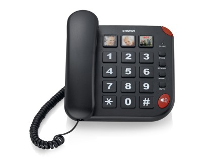 Telefono Fisso Brondi Bravo 15 Nero
