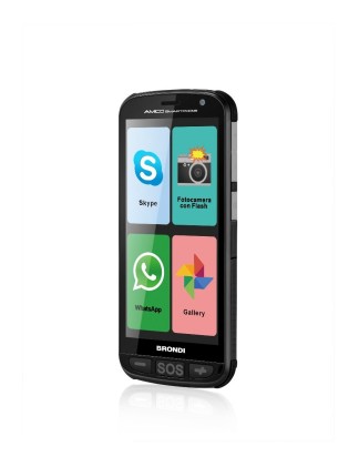 Brondi Smartphone + Dual Sim 512Mb+4Gb Nero