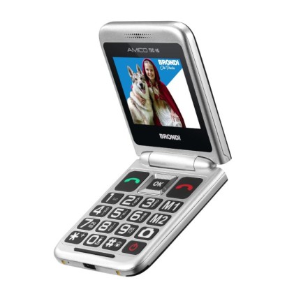 Brondi Cellulare Amico Tuo 4G Black Metal