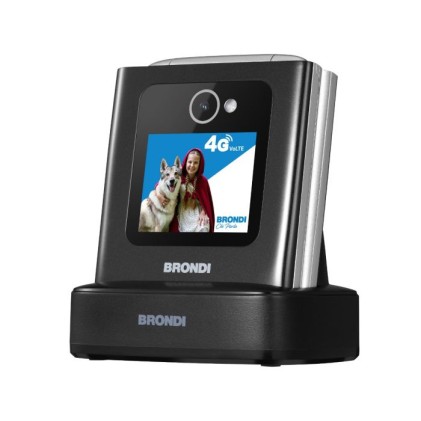 Brondi Cellulare Amico Tuo 4G Black Metal