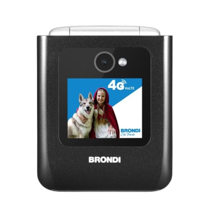 Brondi Cellulare Amico Tuo 4G Black Metal