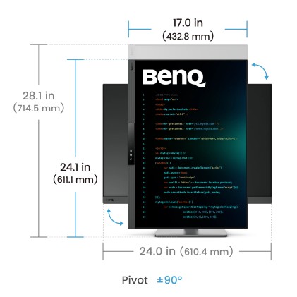 Mon 28Ips Uhd 4K Mm 400Cd Hdmi Dp Benq Rd280Ug Usbc Reg Altezza 3:2