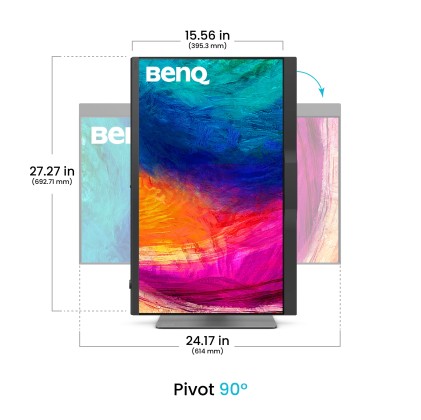 Mon 27Ips Benq 4K Calibration Rj45 Pd2770Ua Pivot Reg Alt Usbc