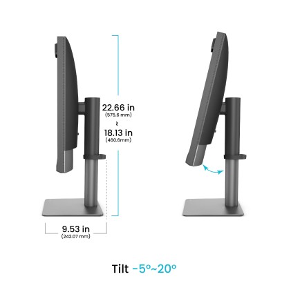 Mon 27Ips Benq 4K Calibration Rj45 Pd2770Ua Pivot Reg Alt Usbc