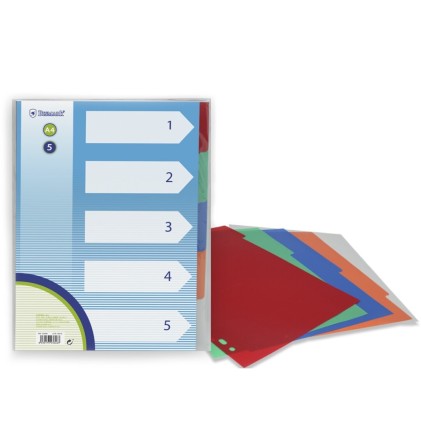 Bismark 323646 divisore Blu, Verde, Grigio, Arancione, Rosso 5 pz