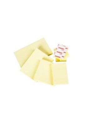 Kores N46125 pouch autoadesiva Rettangolo Giallo Autoadesivo