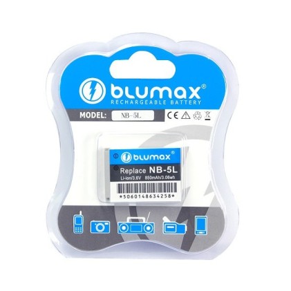 Batteria Canon NB-5L Li-Ion 850mAh 3.7V