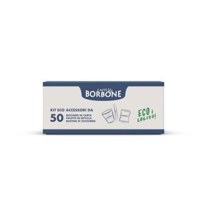 Borbone Box Accessori 50 X Zucchero 50 X Palette 50Xbicchieri