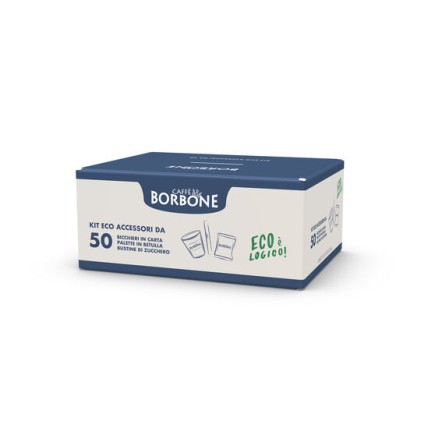 Borbone Box Accessori 50 X Zucchero 50 X Palette 50Xbicchieri