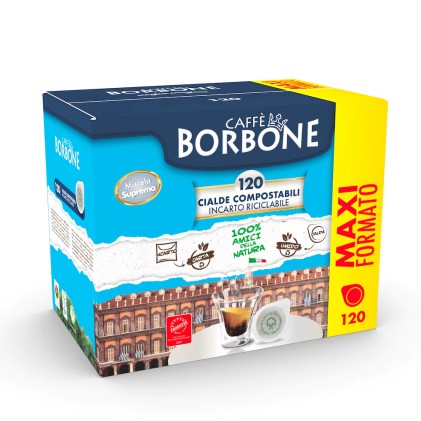 Borbone Box Cialde 44Mm Miscela Oro 120Pz