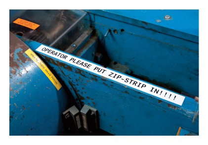 Brady M4C-1000-595-WT-BK etichetta per stampante Nero, Bianco Etichetta per stampante autoadesiva