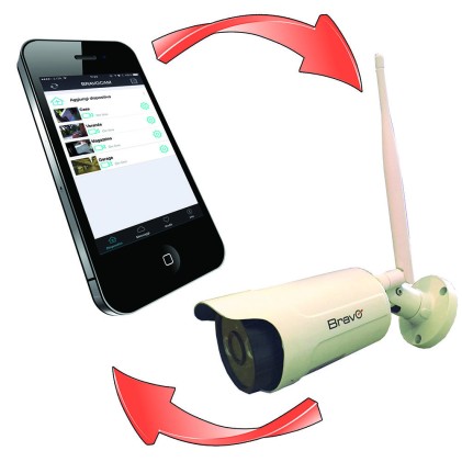 Videocamera Sorveglianza Bravo 92902921 Captain Pro White