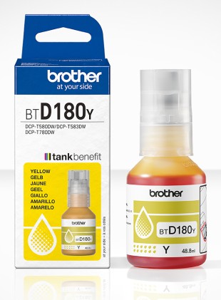 Brother BTD180Y Flacone di inchiostro giallo originale - BTD180Y