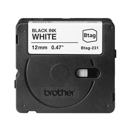 ORIGINALE Brother Nastro Nero su bianco Btag-231 Btag-231