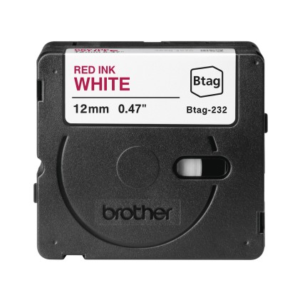 ORIGINALE Brother Nastro Rosso su bianco Btag-232 Btag-232