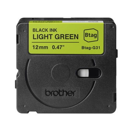 ORIGINALE Brother Nastro Nero su verde Btag-G31 Btag-G31