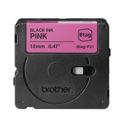 ORIGINALE Brother Nastro Nero su rosa Btag-P31 Btag-P31