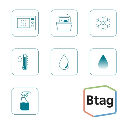 ORIGINALE Brother Nastro Nero su arancione Btag-T31 Btag-T31