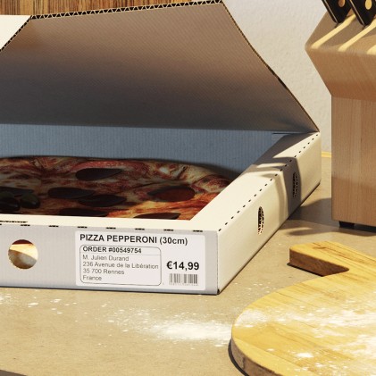 Brother Dk-11208 Nastro Etichette Bianco, 400 Etichette/Rotolo, 38Mm X 90Mm